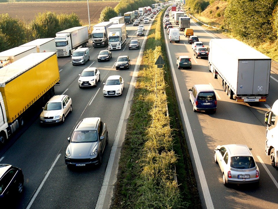 traffic on the road