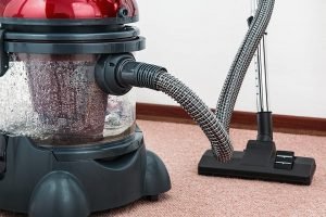 Vacuum used to clean a room