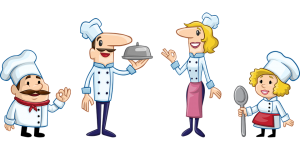 cartoon chefs