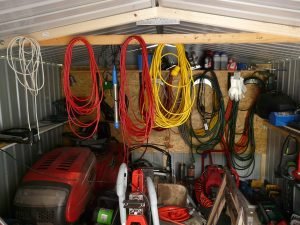 Cluttered garage