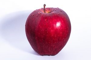 A big red apple