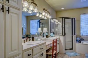 Other cheap bathroom upgrades include new lightbulbs and fixtures.