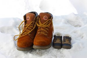 Boots prepared for moving to a colder climate