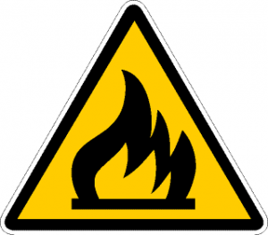 Flammable sign